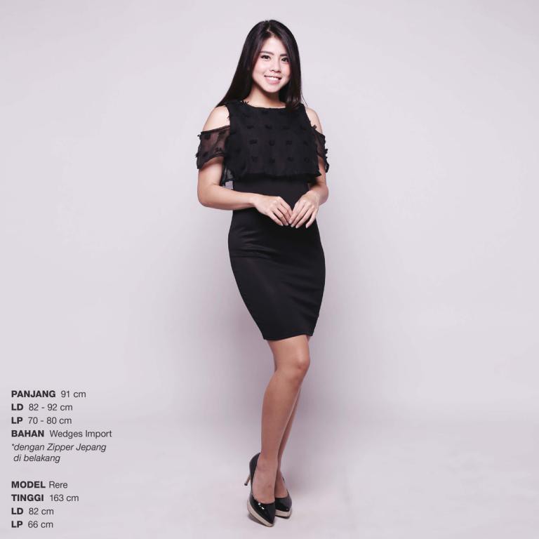 TJ123 - DRESS RUBI KALILA / Baju Terusan Wanita Bahan Rubi / Dress Pesta Casual