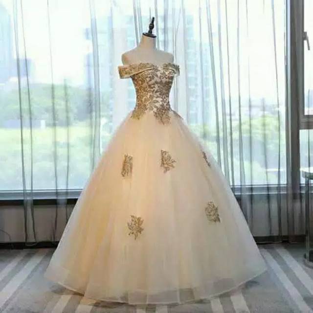 Gaun pengantin Gold/Wedding Dress