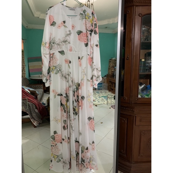 PRELOVED || gamis ceruty hijab kayunie