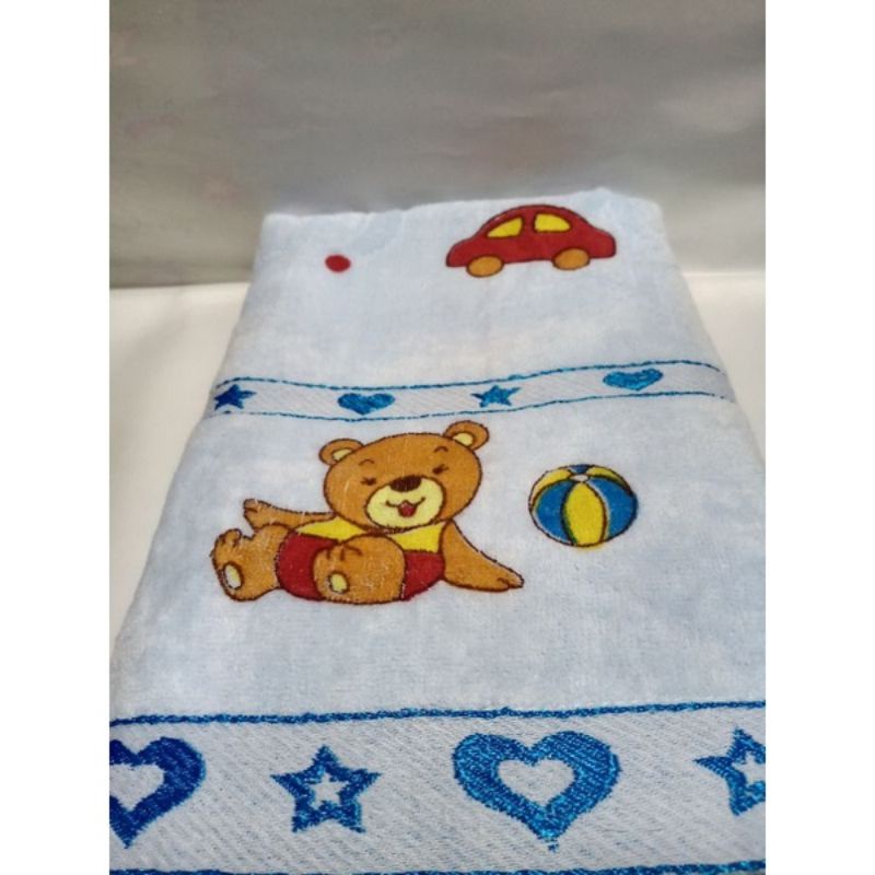 HANDUK MANDI BAYI TWIN BESAR WARNA SIZE 60X120cm-Handuk bayi twin besar warna-handuk bayi besar murah