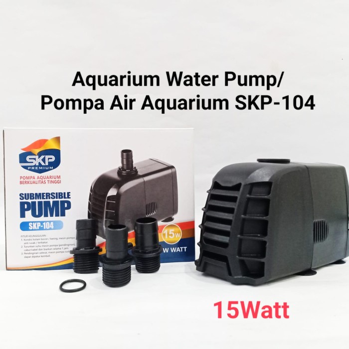 Pompa Air Aquarium Skp-104/ Aquarium Water Pump Skp-104 15 Watt