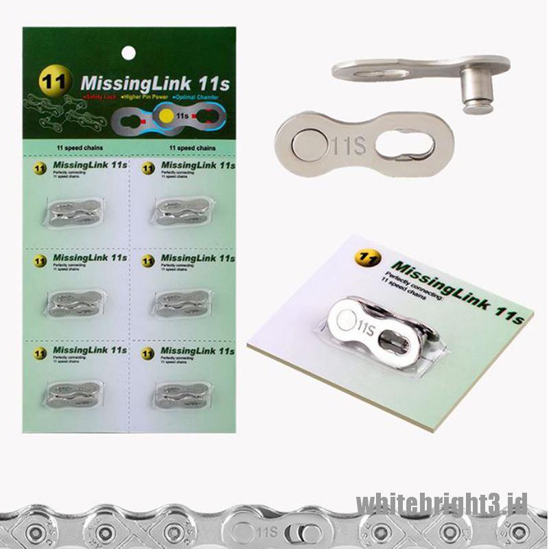 Rantai Sepeda Master Link 6 / 7 / 8 / 9 / 10 / 11 Kecepatan Warna Putih