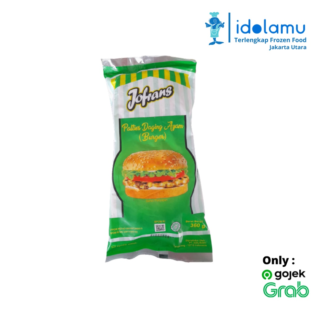

Jofrans Chicken Patties Isi 6 ( 360 Gram )