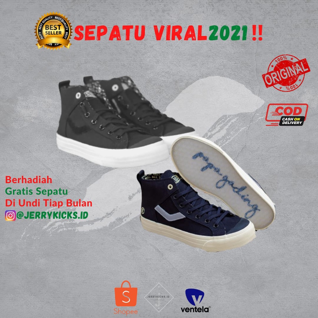 Ventela X Evil High Original 100% Sepatu Pria