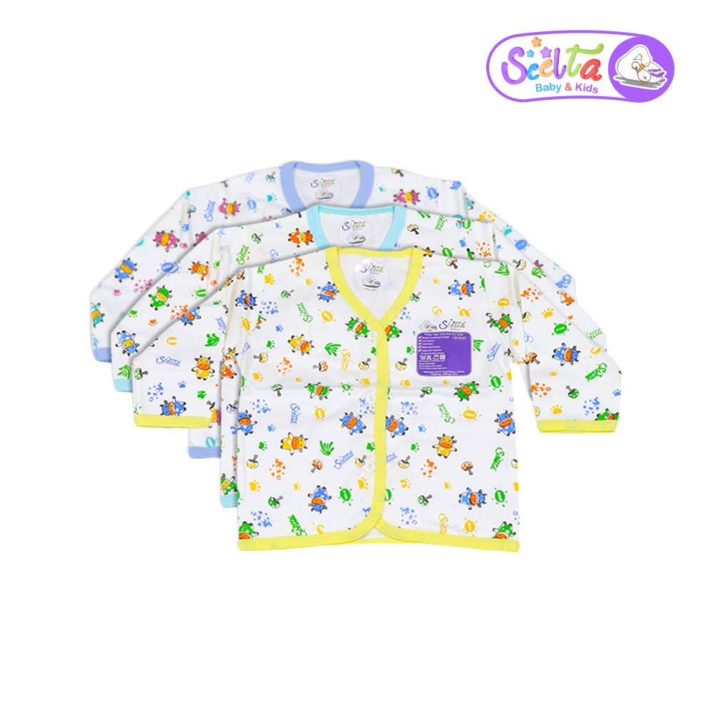 Scelta - Baby & Kids Baju Bayi Lengan Panjang Rib Katun Unisex Bb A 2C3A