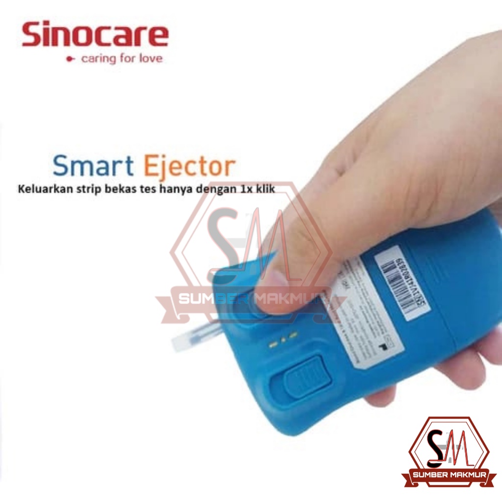 Alat Cek Gula Darah dan Asam Urat Sinocare Safe AQ UG (Alat, Strip &amp; Lancet)