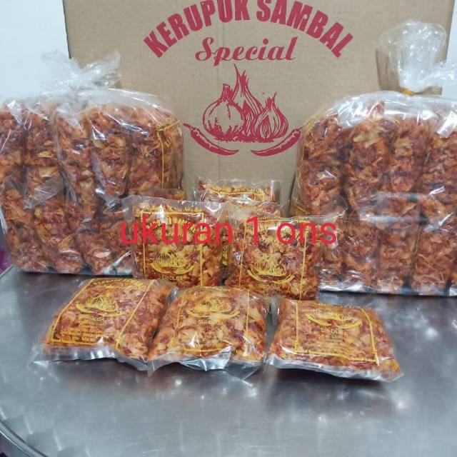 

KERIPIK SAMBAL SIBOLGA uk 100gr MINIMAL 5