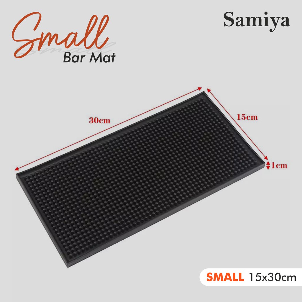 bar mat rubber non slip / alas meja bar dapur cafe / tatakan gelas piring / barista bartender tools