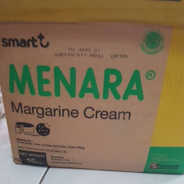 

Mentega menara margarine krim repack 500gr