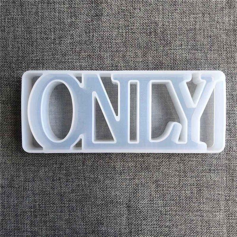 SIY  DIY Crystal Epoxy Mold Handmade Pendant Crafts Letters Shape High Mirror Mould