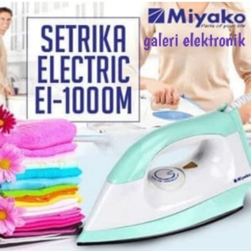 Setrika Miyako El 1000,Setrika Miyako El 1008M Original harga ekonomis