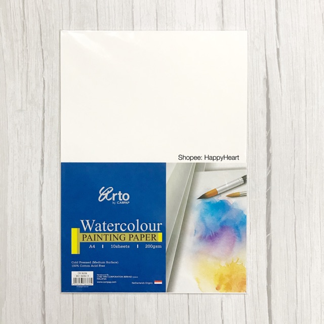 

Arto Cotton Watercolor Paper A4 10Sheets 200gsm
