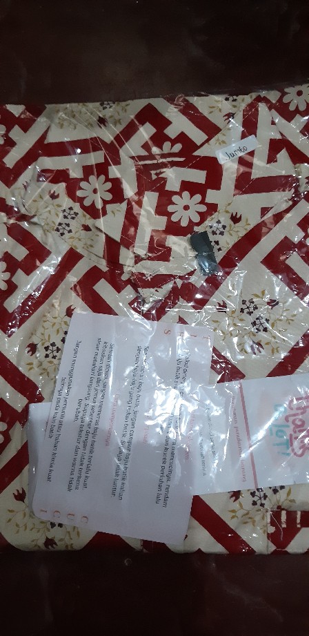Kemeja Batik Pria Dewasa Lengan Pendek Slim Fit Warna Merah Edisi Imlek, 113 Bl# Bahan Katun Stretch
