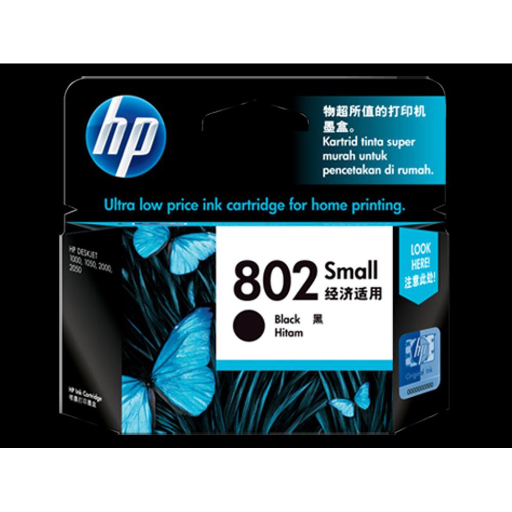 Tinta Printer HP 802 Black/Tinta Hp 802 Hitam