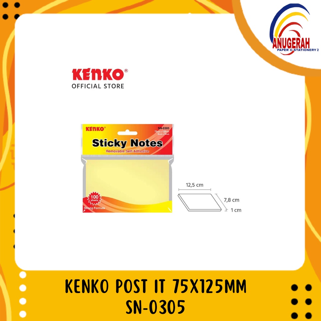 

KENKO POST IT 75X125MM SN-0305 (PCS)