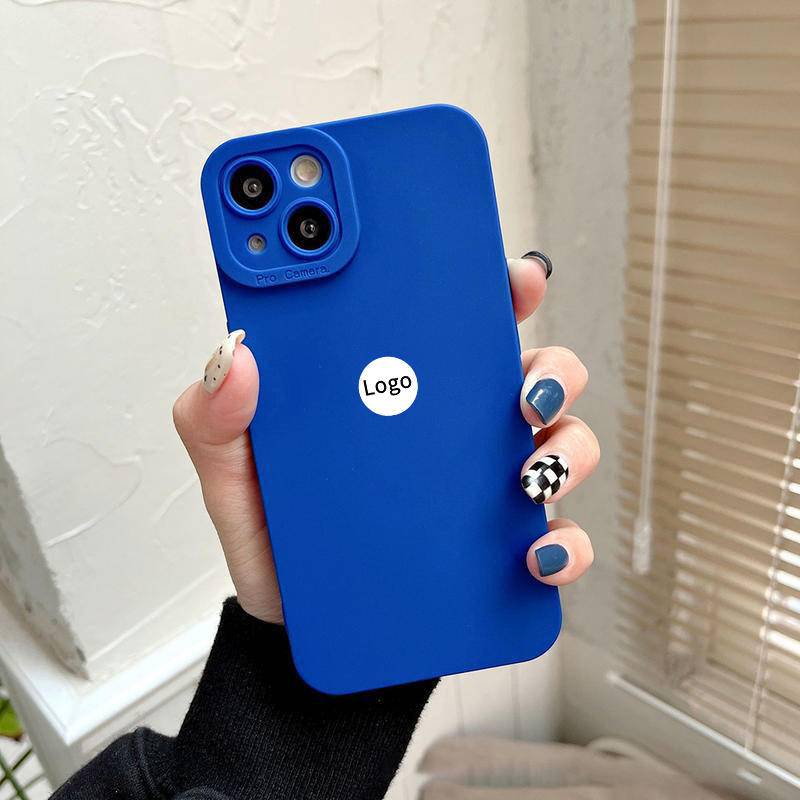 Case Pelindung Lensa Bahan Silikon Warna Biru Untuk Iphone 7 8 Plus X XS XR 11 11 Pro Max