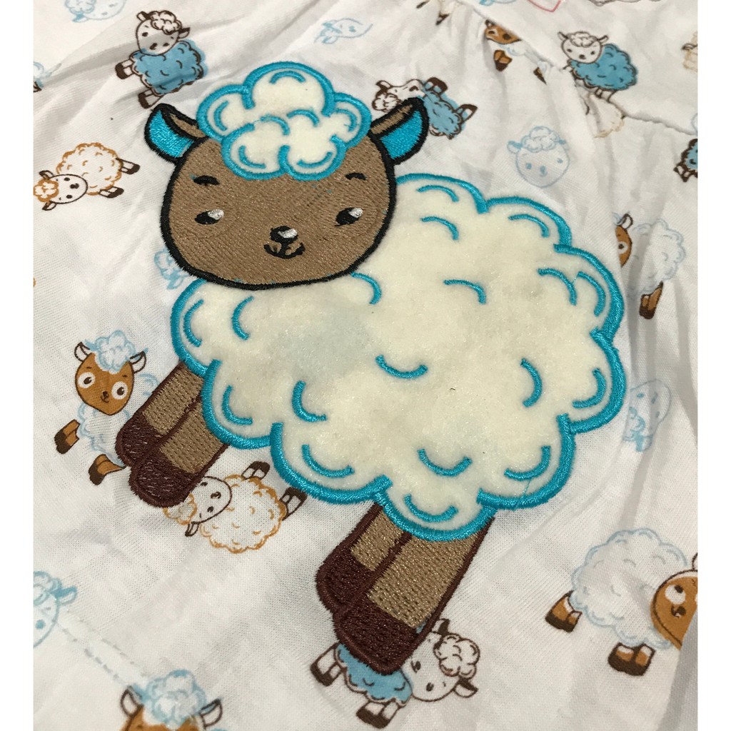 BAYIe - Setelan Baju Bayi Perempuan+Topi motif SHAUN SHEEP MOM'S GIFT usia 0-6 bulan SNI Bahan Katun