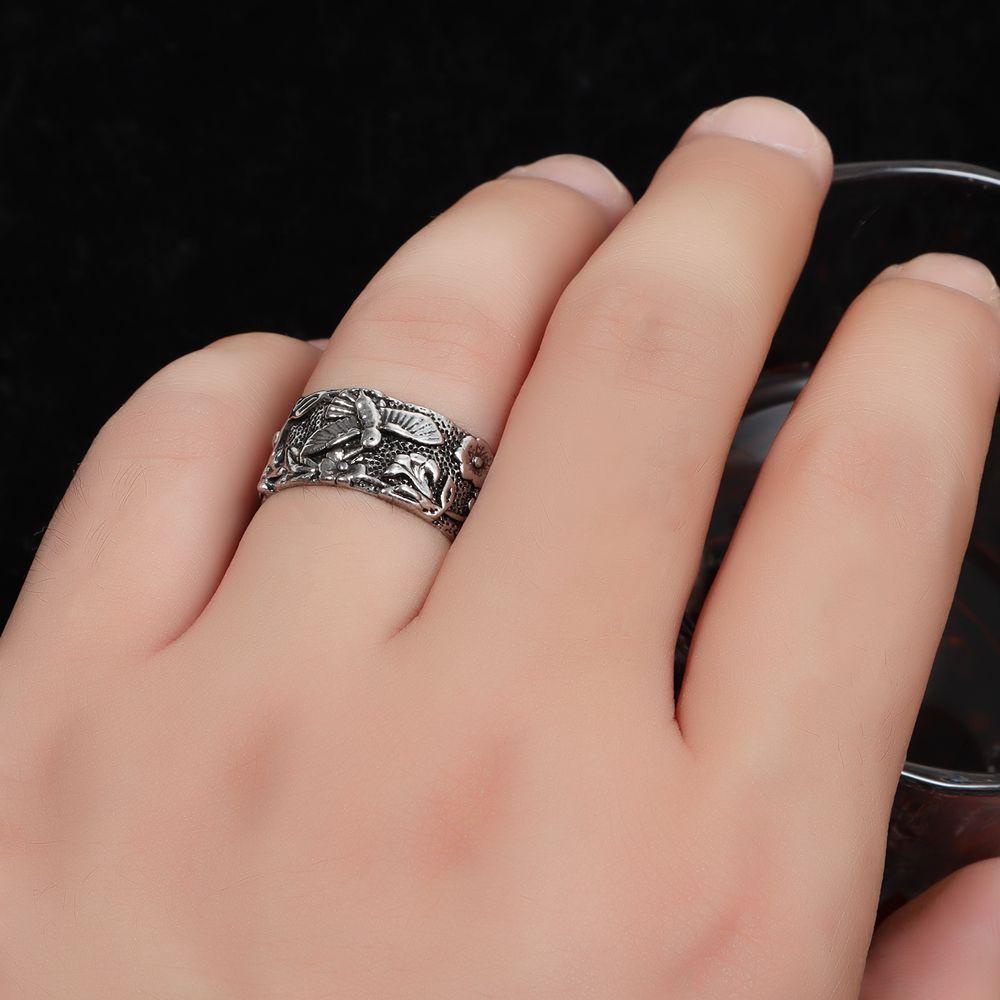 Preva Pretty Flower Ring Girl Hadir Perhiasan Tunangan Pesta Cincin Hummingbird Minimalis