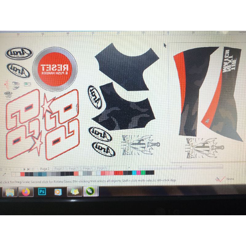 WATER DECAL ARAI HAYDEN RESET