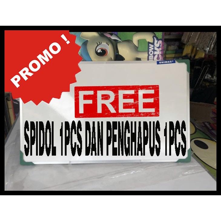 

PAPAN TULIS WHITEBOARD 50X70 KODE 628