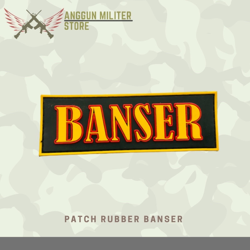 PATCH RUBBER LOGO BANSER ANSOR / NU / TEMPELAN KARET