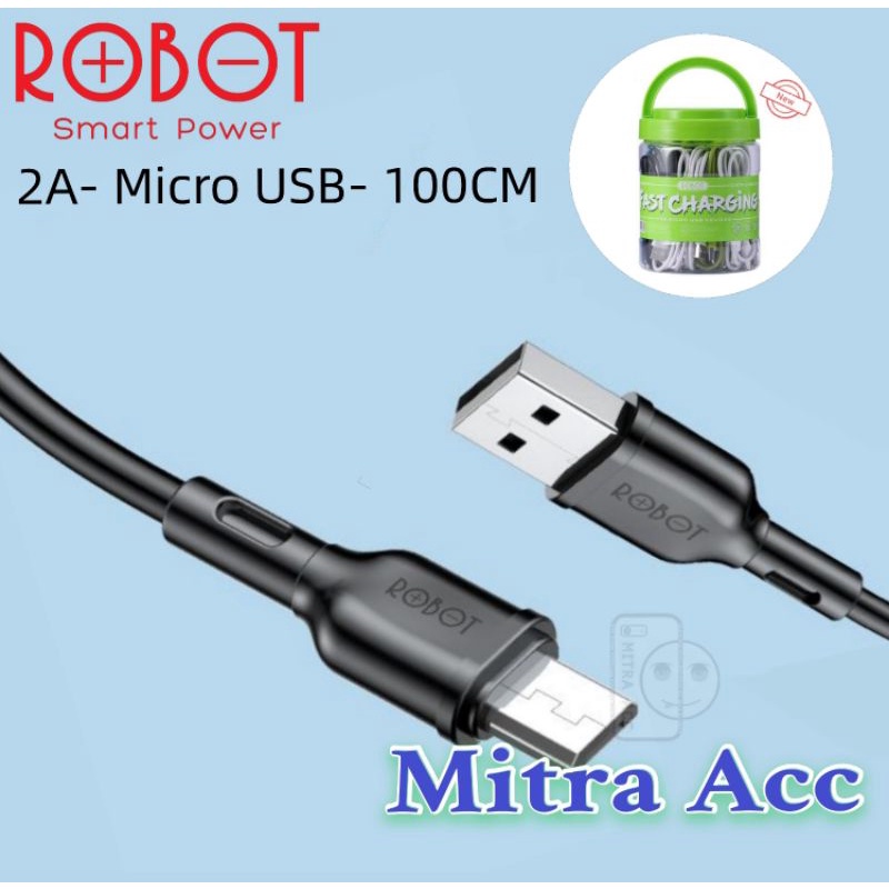 Kabel Data Robot 2A Micro USB 100CM Fast Charging