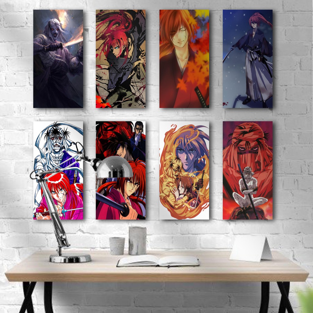 Hiasan dinding Hiasan Kamar SAMURAI X KENSHIN Dekorasi  Poster Kayu Pajangan Rumah/ Walldecor