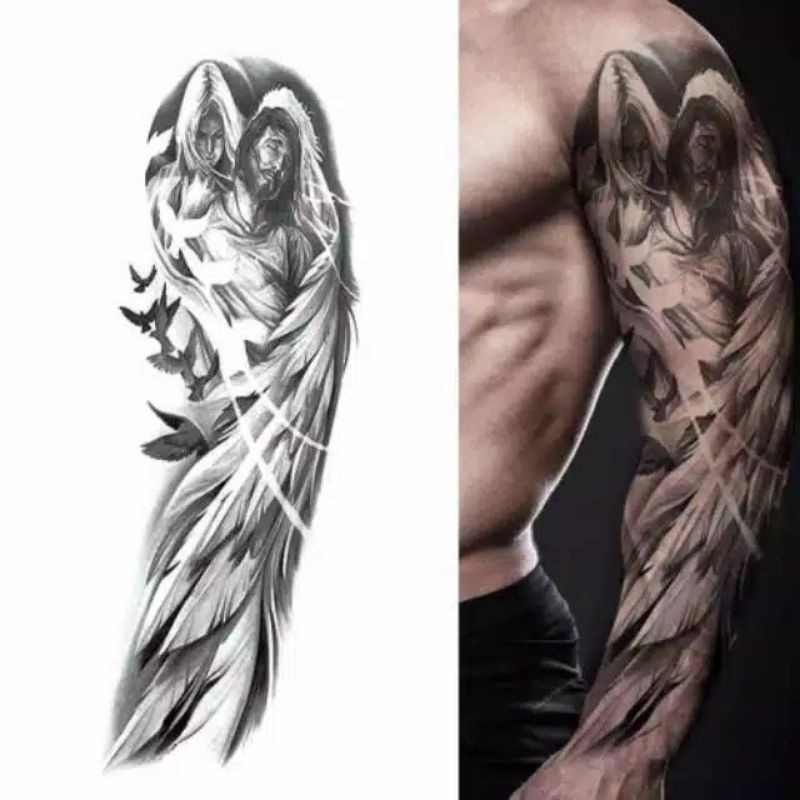 TERMURAH Tatto Temporary Full Arm / tato temporer full tangan