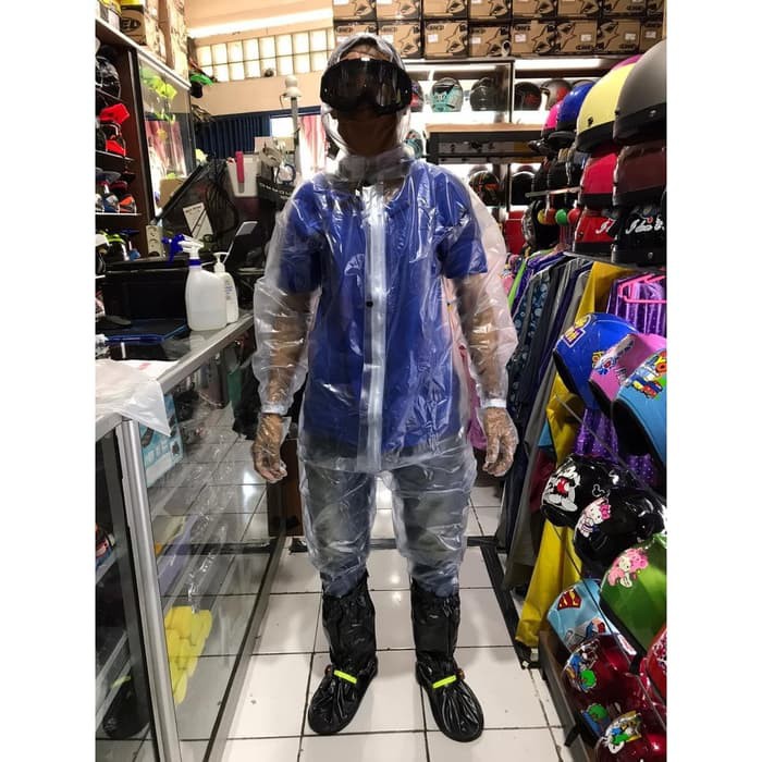 BAJU HAZMAT APD TRANSPARAN WEARPACK JUMPSUIT TERMURAH READY STOCK