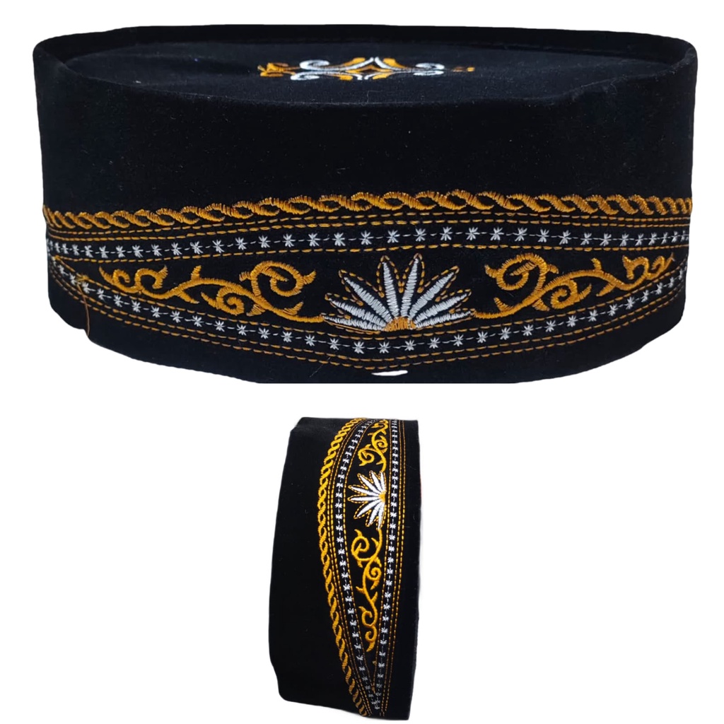 PECI SONGKOK BORDIR NON AC/PECI BLUDRU FULL BORDIR/PECI DEWASA/ANAK ANAK/SHOLAT/MENGAJI/PECI PRESIDE