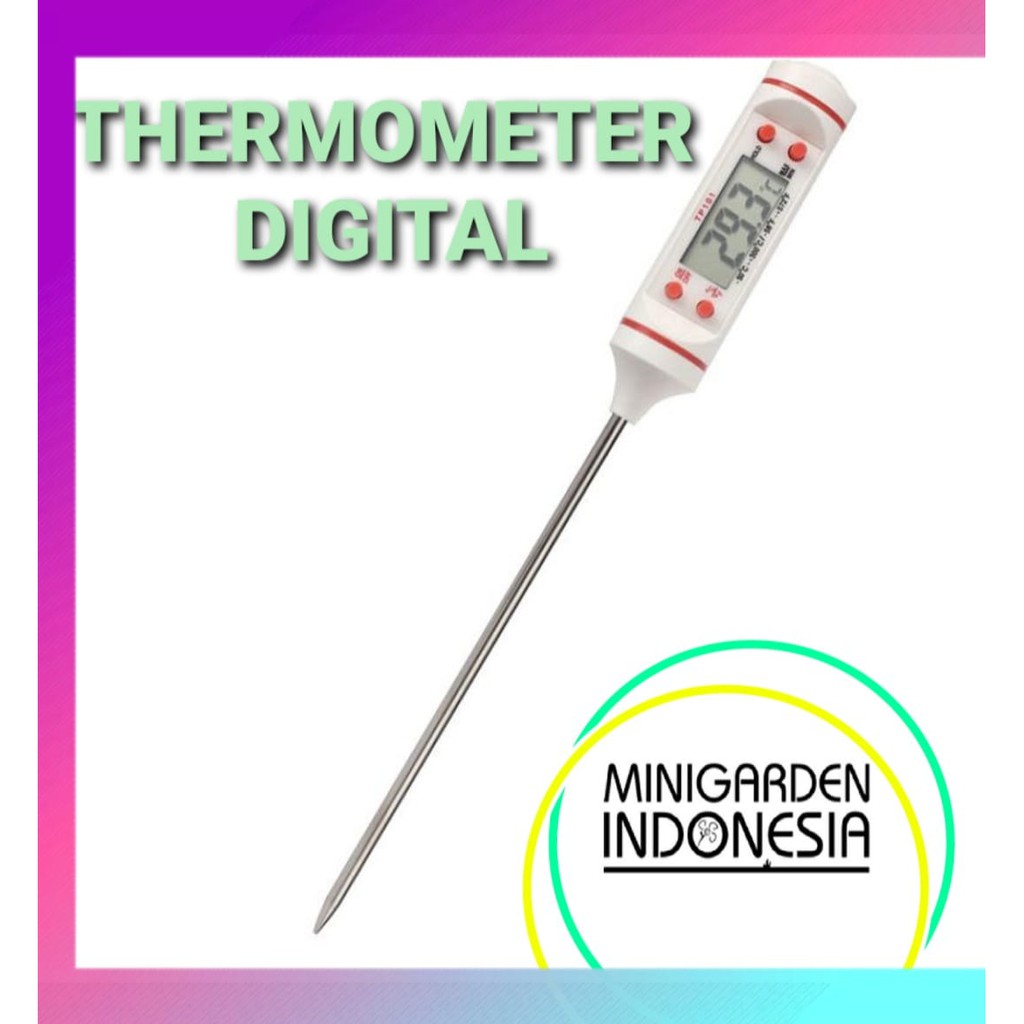 Thermometer Digital untuk akuarium / laboratorium / praktikum / hidroponik / polutry AU006