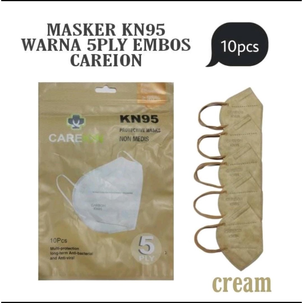 Masker KN95 Careion Warna Warni Isi 10pc Masker KN 95 5ply Careion Face Mask isi 10pc