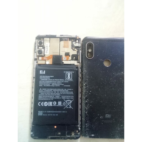 dijual xiaomi redmi note 5 pro ram 3 32 posisi lcd seperti d foto dan casing speaker rusak ga nyala