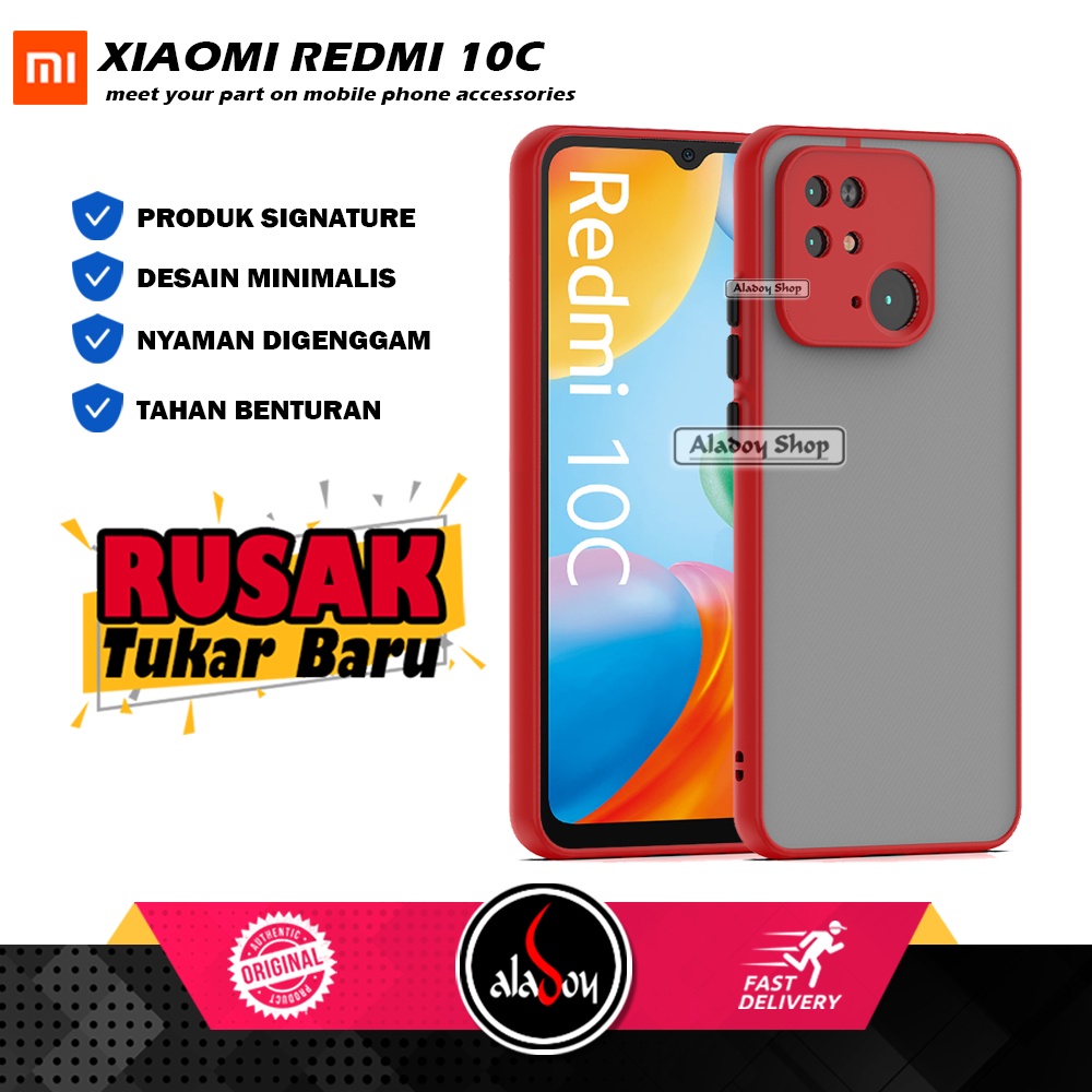 Case Xiaomi Redmi 10C 2022 Hard Case AERO Protection Camera Premium Casing