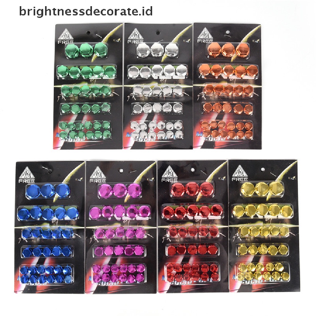 30 Pcs Ornamen Penutup Baut Sekrup Untuk Dekorasi Sepeda Motor