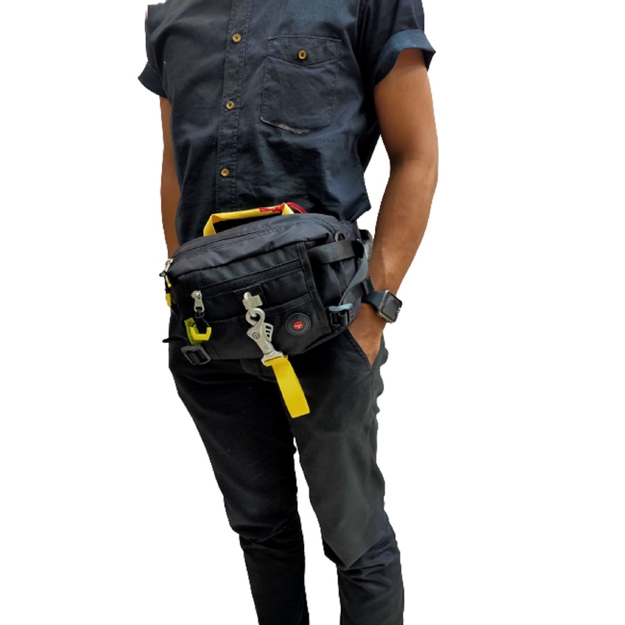 ORIGINAL TOUGH WARRIOR 5593 Jeansmith Tough selempang waist bag multifungsi Tuf taf taugh touf army waistbag