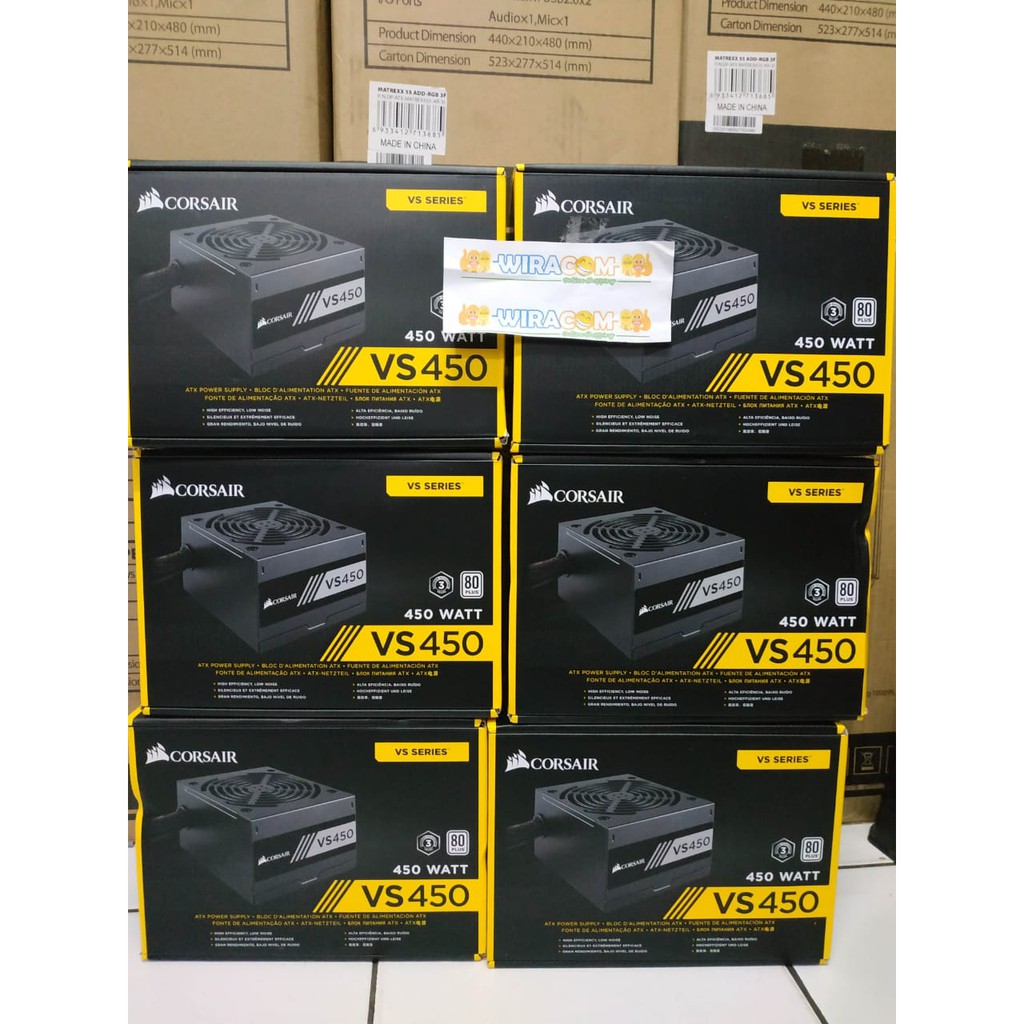 PSU GAMING - Corsair VS Series 450W - Corsair VS450 - 80 Plus