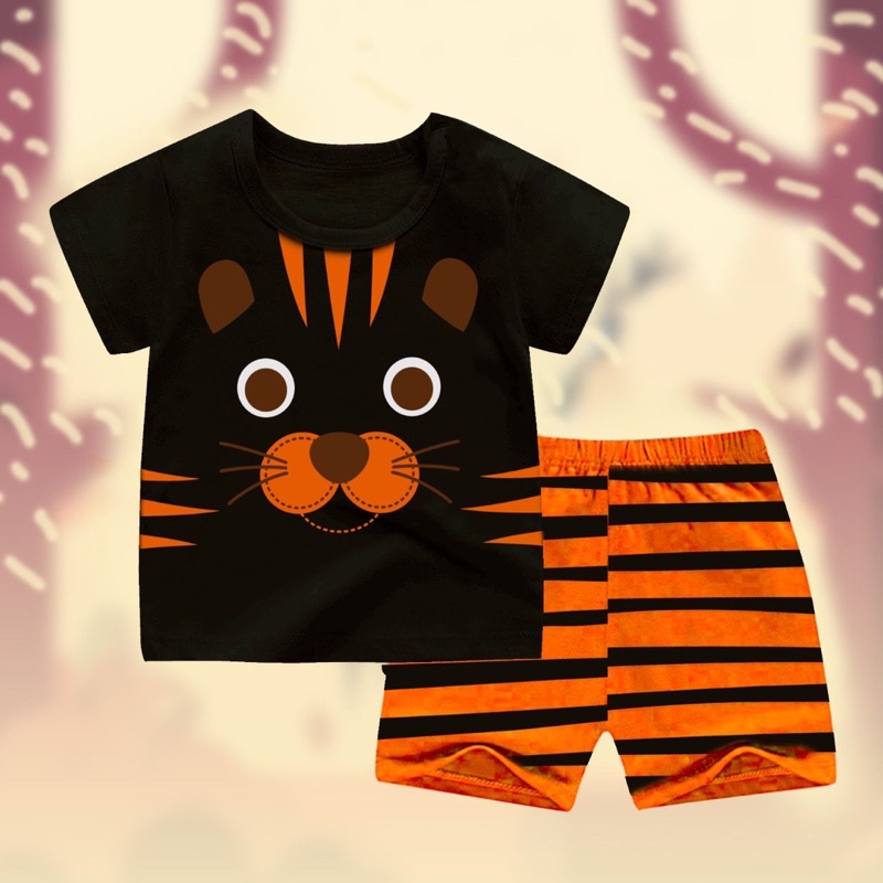 setelan anak karakter baby tiger all size 6-12 bulan