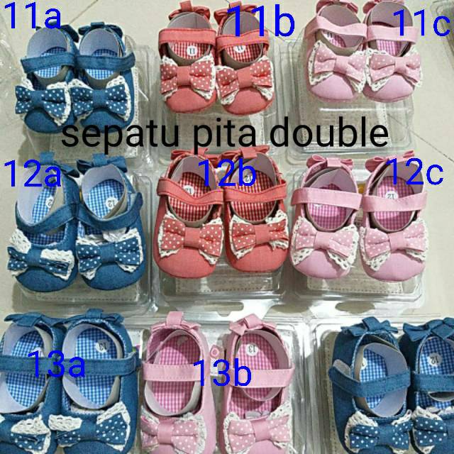 Sepatu prewalker pita baby girl 3m+