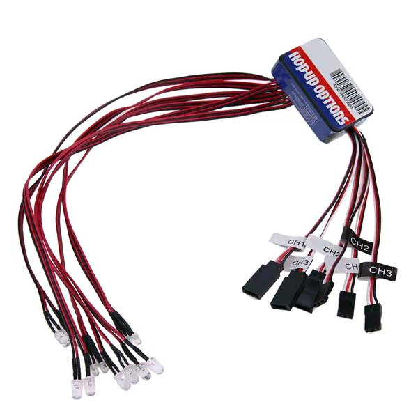 Lampu led rc car mobil kit simulation hsp axial sakura d3 d4