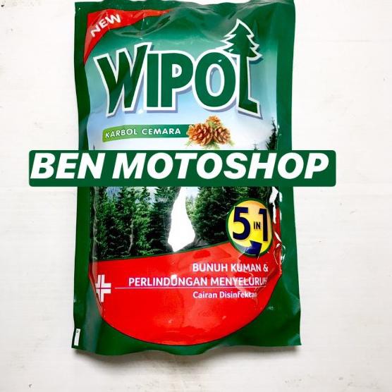 ☏ Wipol Karbol Wangi 800ml / Hijau Refill Refil 800 ml Grosir Dus ☁