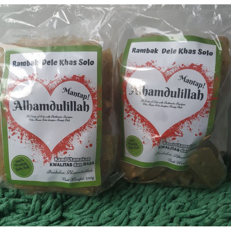 

Alhamdulillah Rambak Dele khas Solo 250gr