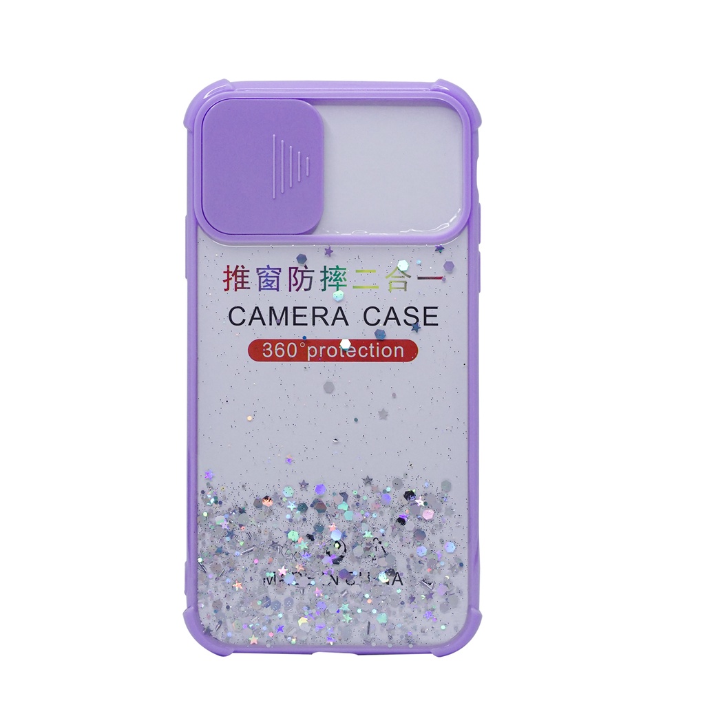 MallCasing - iPhone 6G | 6G+ | 7G+/ 8G+ | XR | XS Max | X/ XS Soft Case Dove Candy Glitter Tutup Lensa