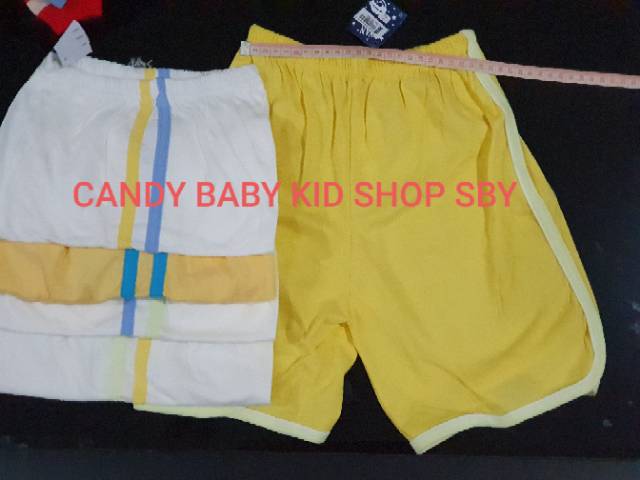 Celana Pendek Anak Ryan M L Putih Warna Print Santai Murah Halus