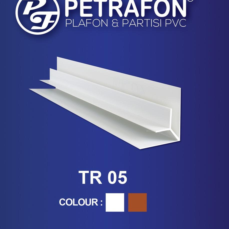 Lis Plafon PVC Type TR 05 - Lis Drop Pvc - Lis Siku Dalam PVC