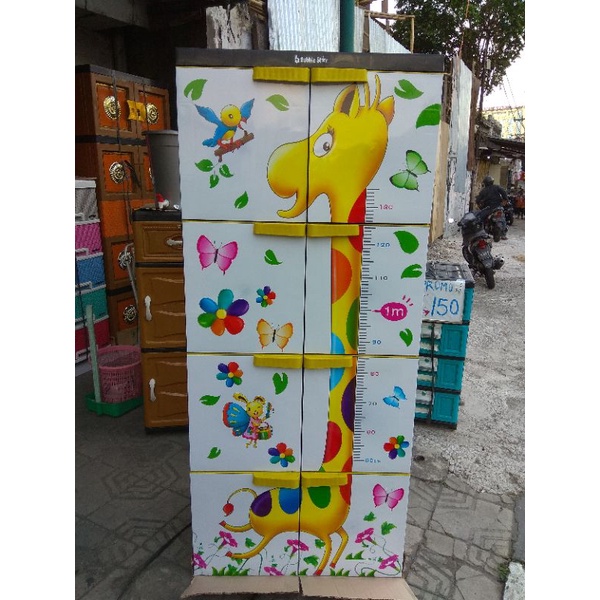Lemari plastik bubble star susun 4