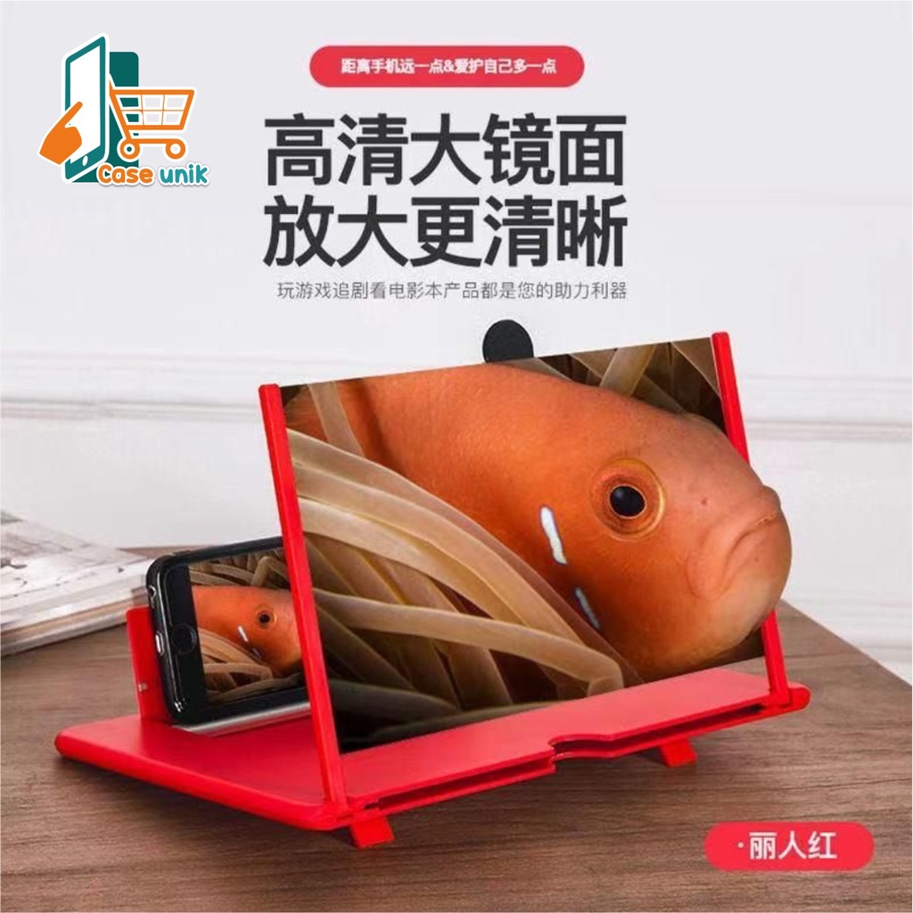 BM016 Kaca pembesar layar hp 3D smartphone 3Dportable untuk nonton pembesar layar hp video ampilier CS2485