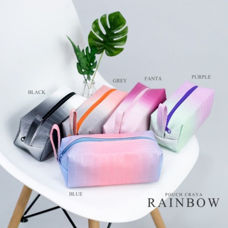 

Pouch Craya Rainbow / Tempat Pensil Rainbow/ Kotak Pensil Rainbow / Tempat Make Up / Tempat pensil kecil / Tempat pensil Rainbow / Tempat Pensil Murah