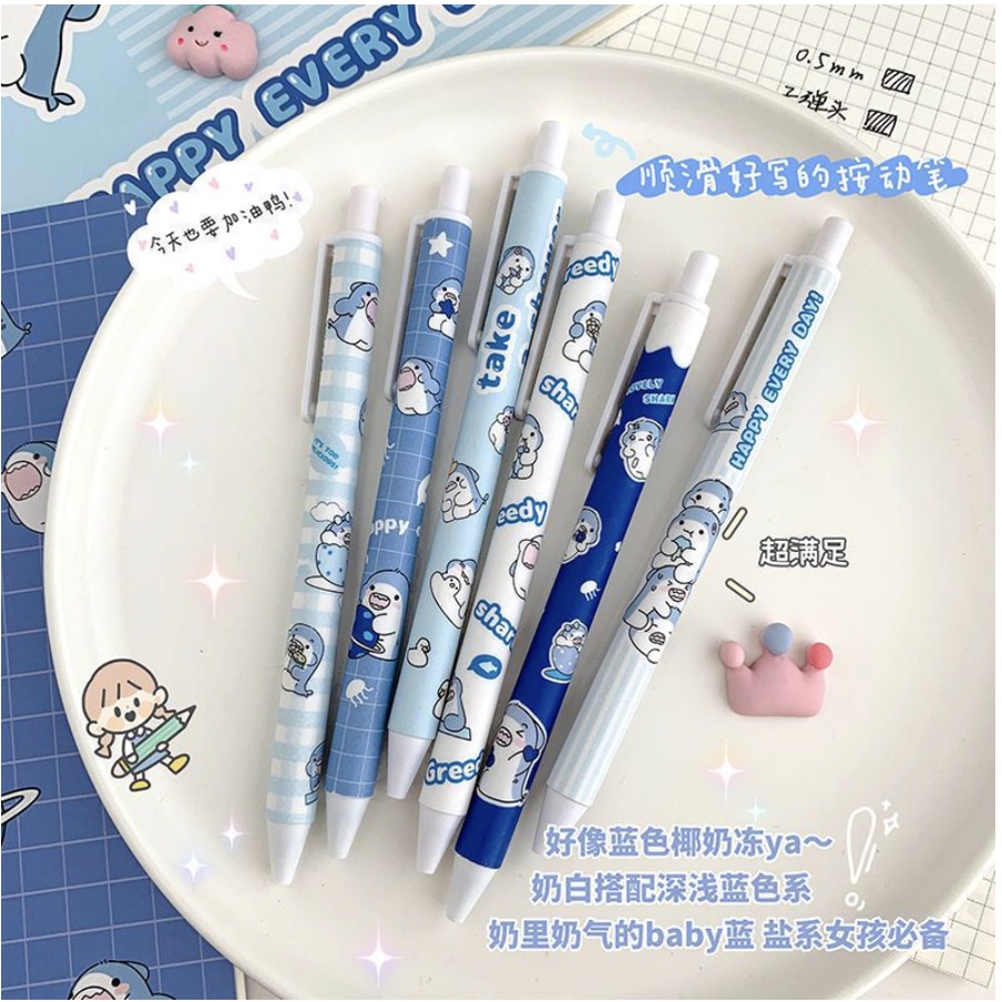 【GOGOMART】Pulpen Mekanik Pena Mekanik Girl Cute Food Drink Animal Motif Lucu