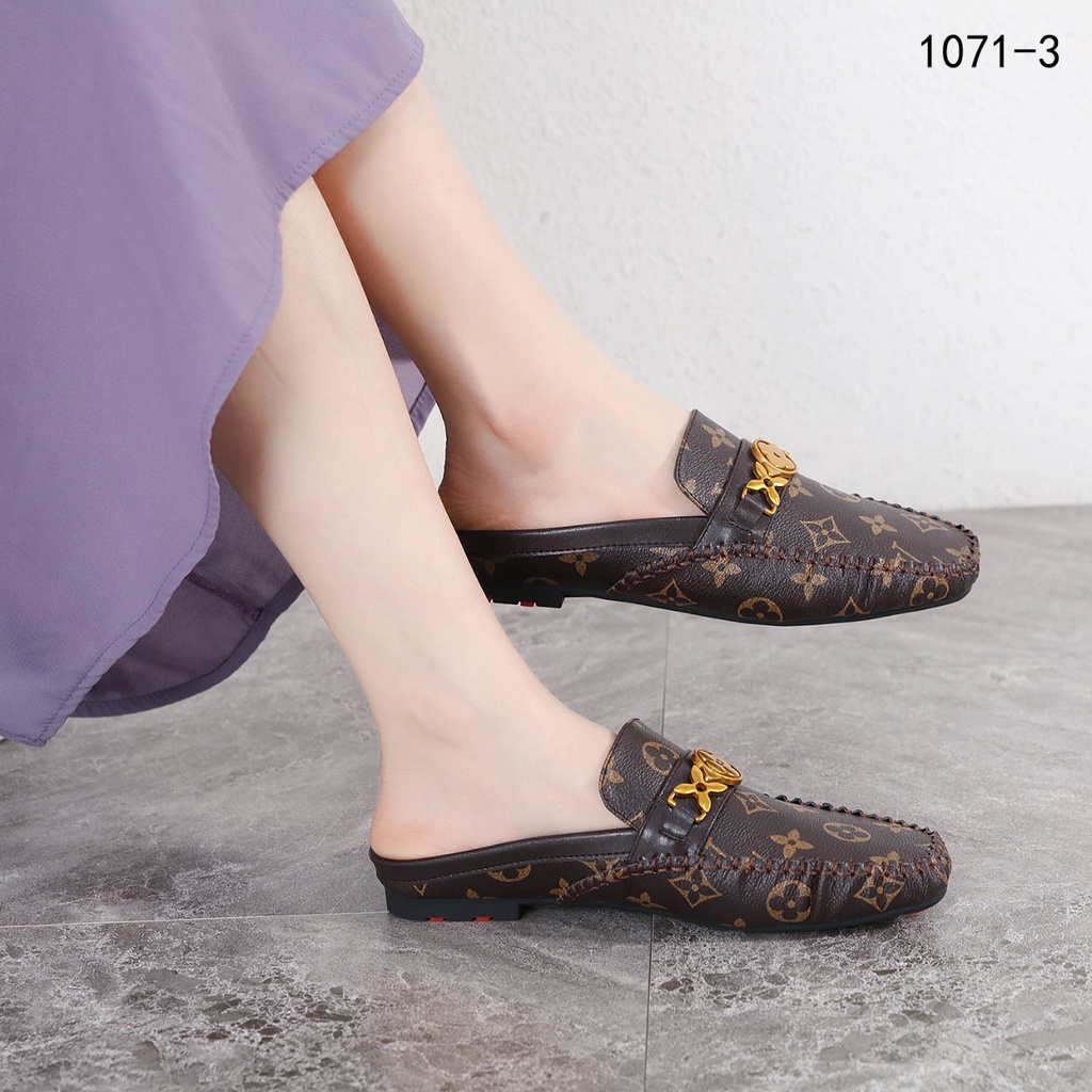 Upper Case Flat Open Back Loafer #1071-3